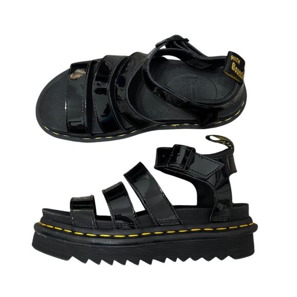 Dr. Martens Shoes - Dr. Martens Blair Athena Patent Leather Strap Sandals - NWOT - Size 6